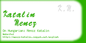 katalin mencz business card